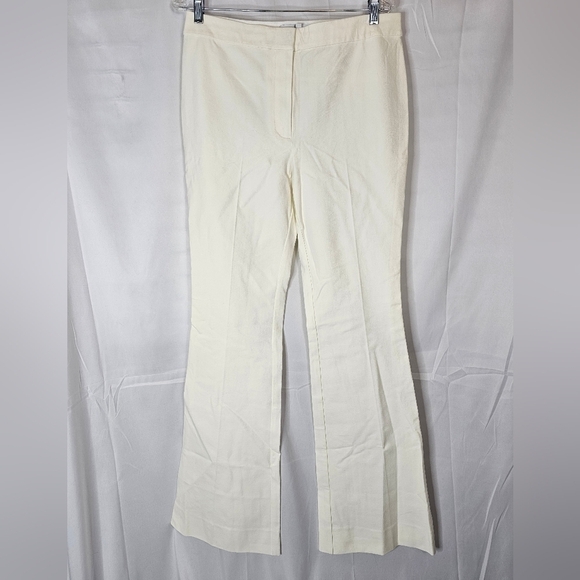 Derek Lam size 12 off-white flare pant NWOT - Picture 1 of 7